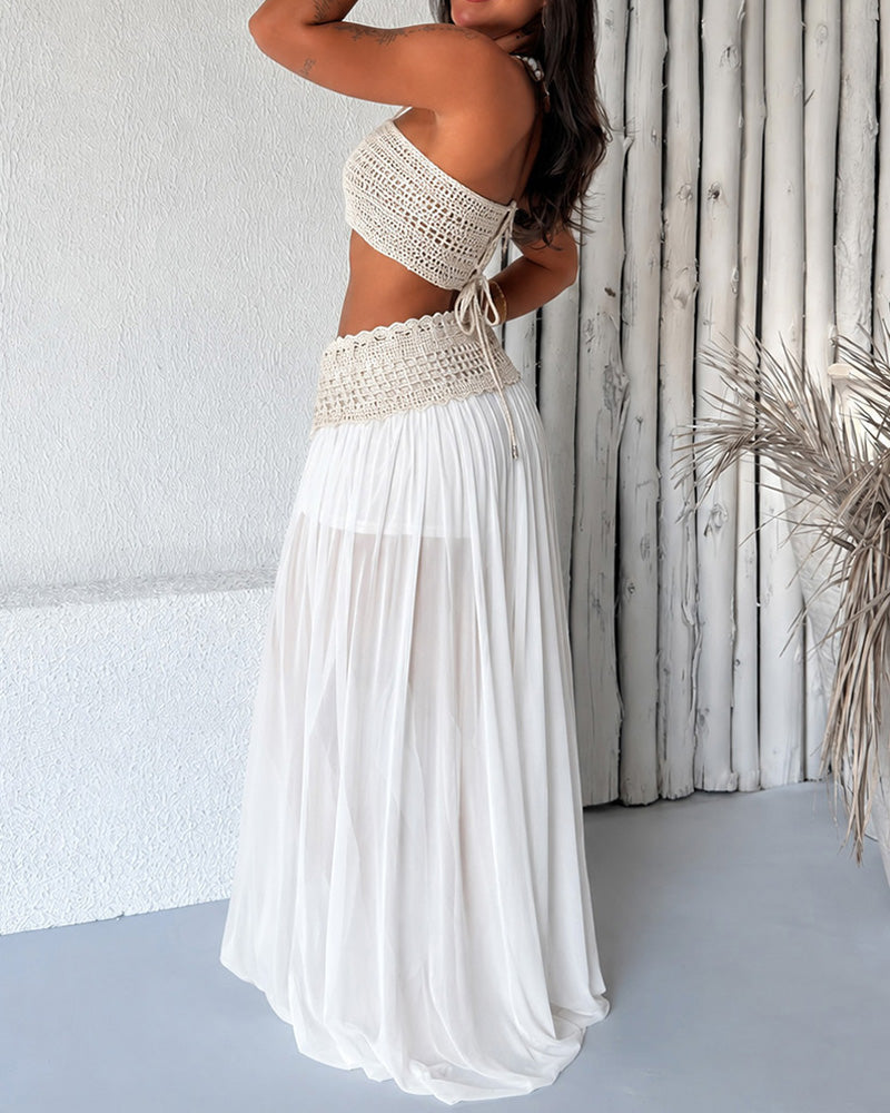 Nerina | Conjunto Bohemio de Top y Falda Maxi