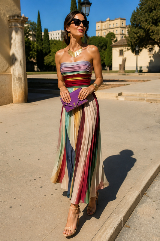 Nahara | Vestido Maxi Multicolor