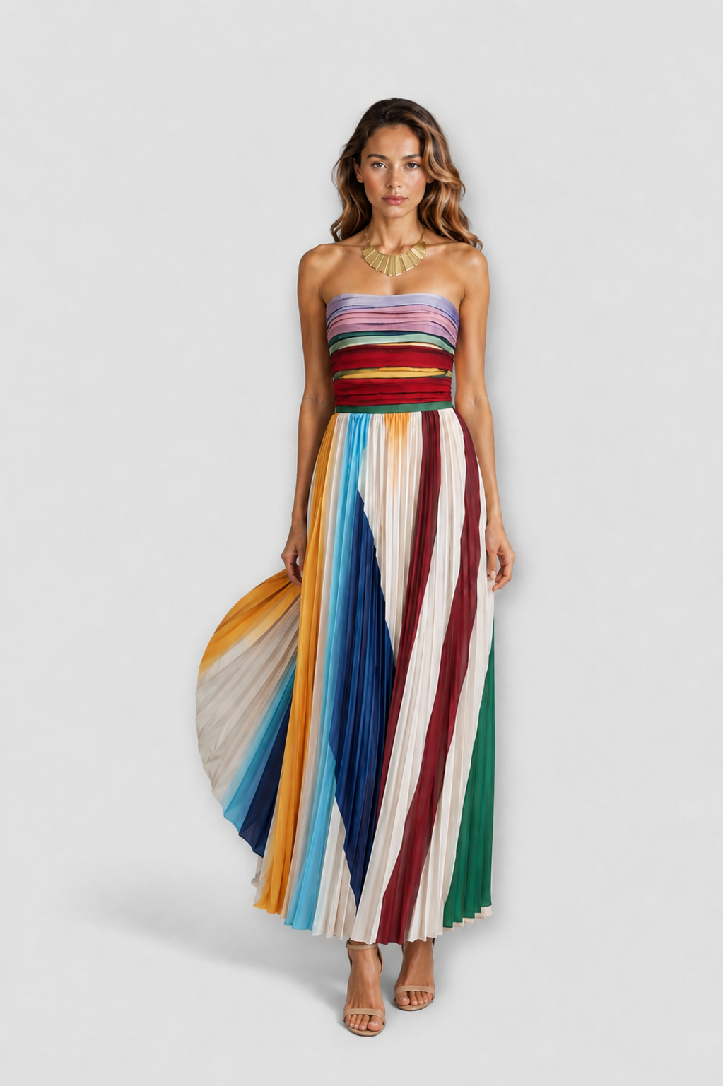 Nahara | Vestido Maxi Multicolor