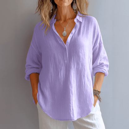 Violeta | Blusa de Lino Ligera
