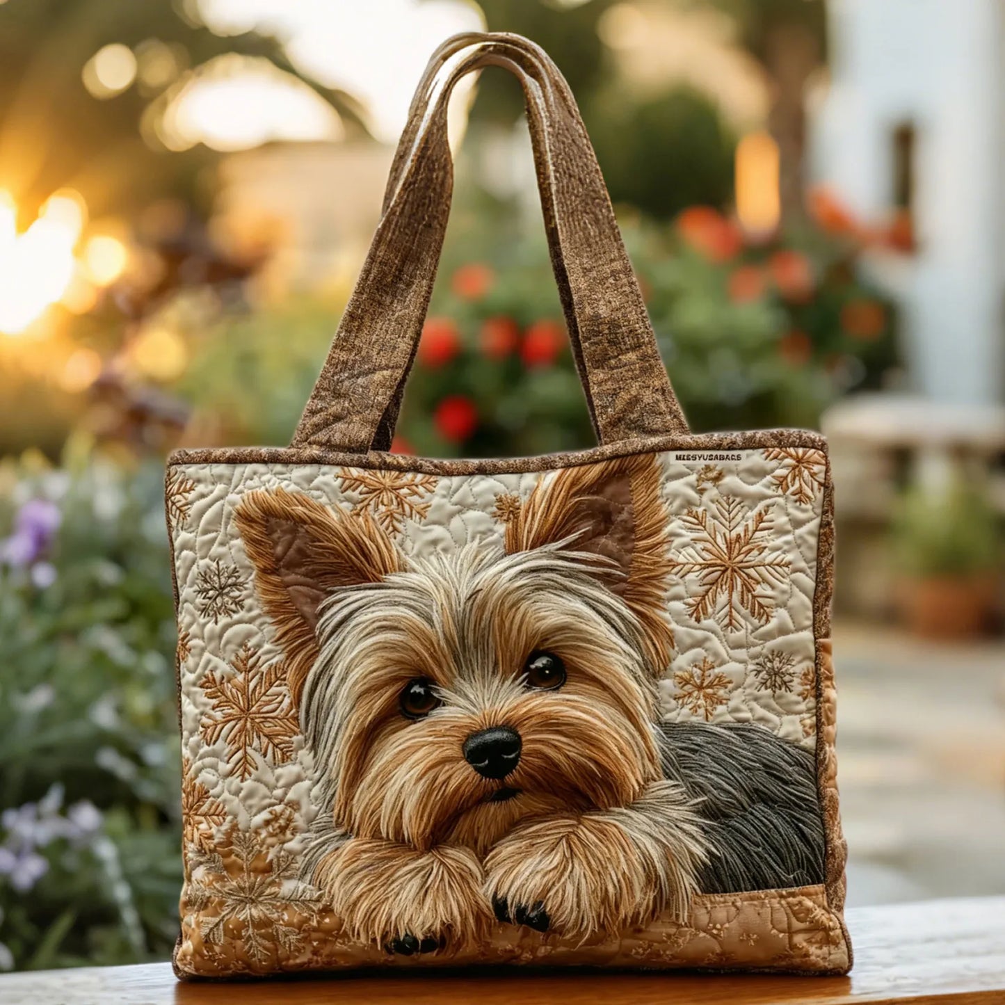 Rocco | Bolso Tote Acolchado con Estampado de Yorkshire
