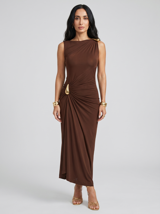María | Vestido Largo y Asimétrico