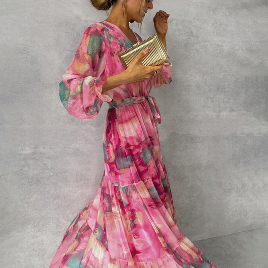 Eliana | Vestido Maxi Floral Cruzado