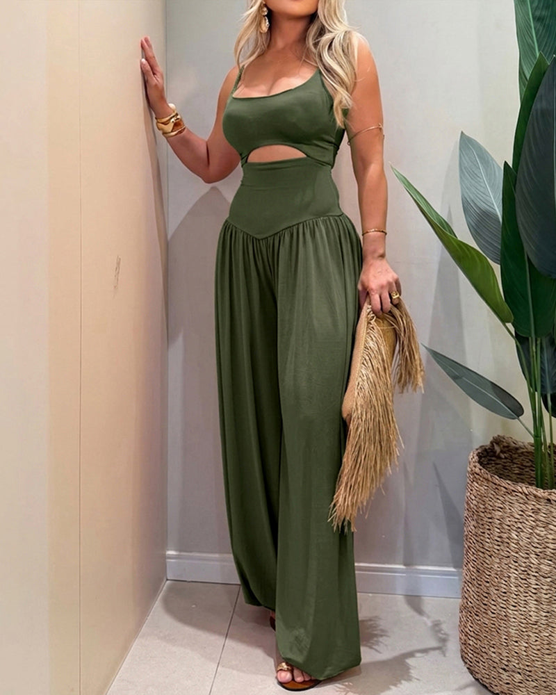 Bayana | Mono elegante de pierna ancha