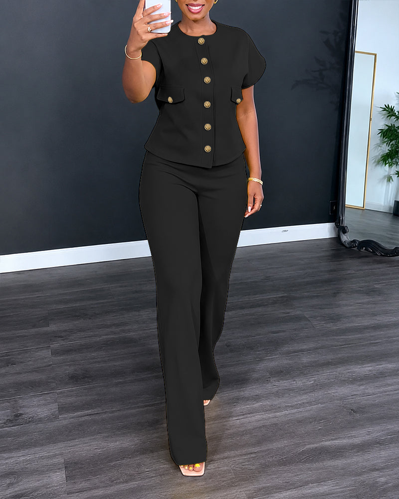 Léonie | Conjunto Elegante de Dos Piezas