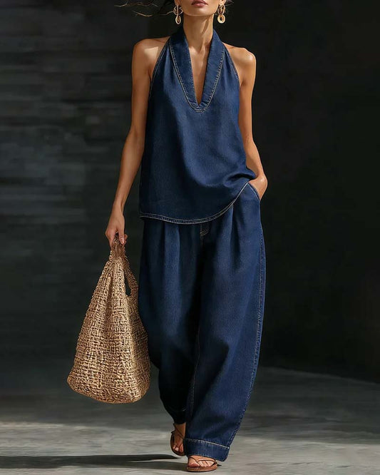 Valentina | Conjunto Denim 2 Piezas