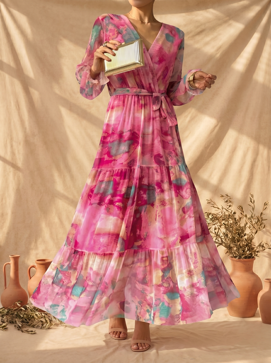 Eliana | Vestido Maxi Floral Cruzado