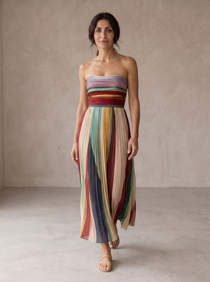 Nahara | Vestido Maxi Multicolor