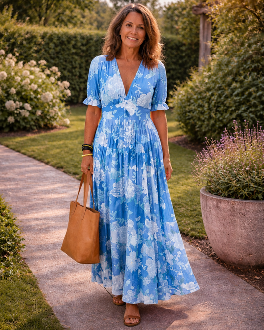 Liora | Vestido Floral de Escote en V