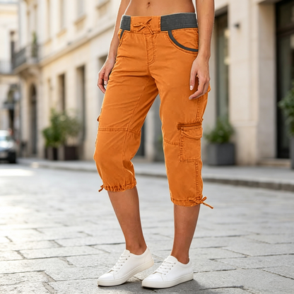 Camila | Pantalón Cargo Capri Transpirable