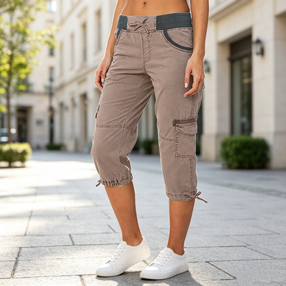 Camila | Pantalón Cargo Capri Transpirable