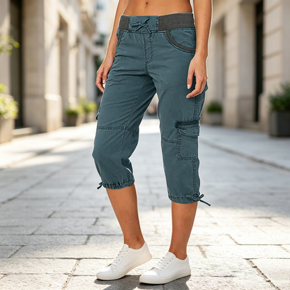 Camila | Pantalón Cargo Capri Transpirable